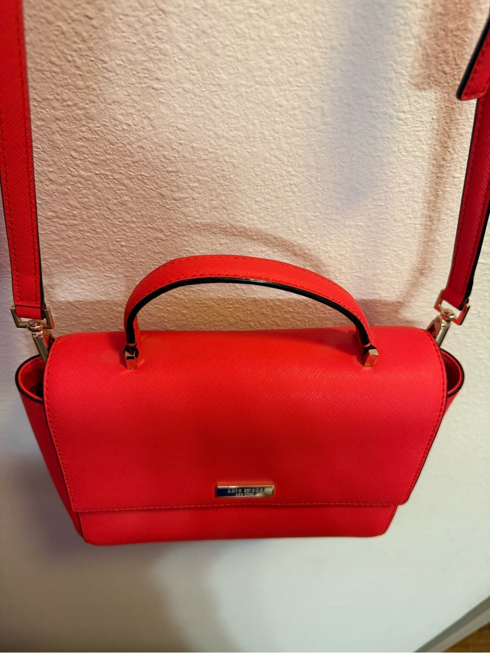 NWOT Kate Spade Newbury Lane Brynlee Satchel Crossbody Bag Geranium Red - Picture 4 of 12